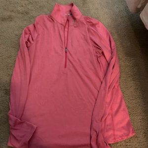 Under armor pink half zip. Never worn